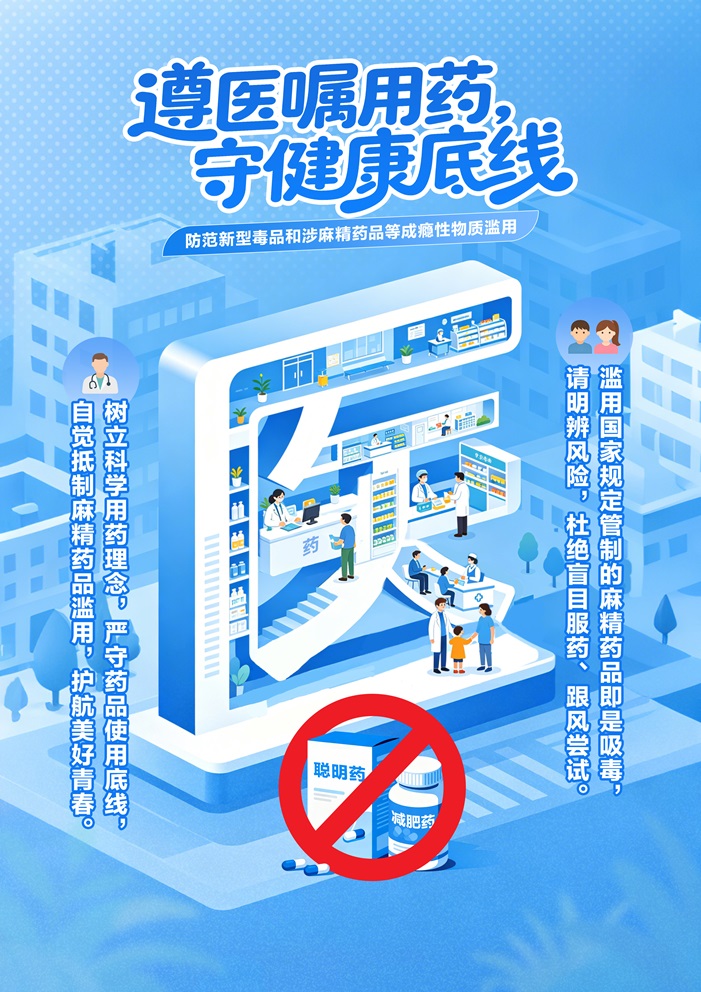 “医食住行”，护航青春（防范青少年药物滥用海报）-医.jpg